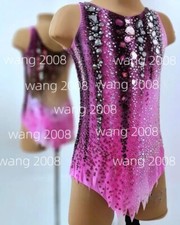 Rhythmic gymnastics costume Fashion pink handmade