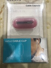 Belkin Cable Capsule Earbud Cable Clip F8Z199 Pink