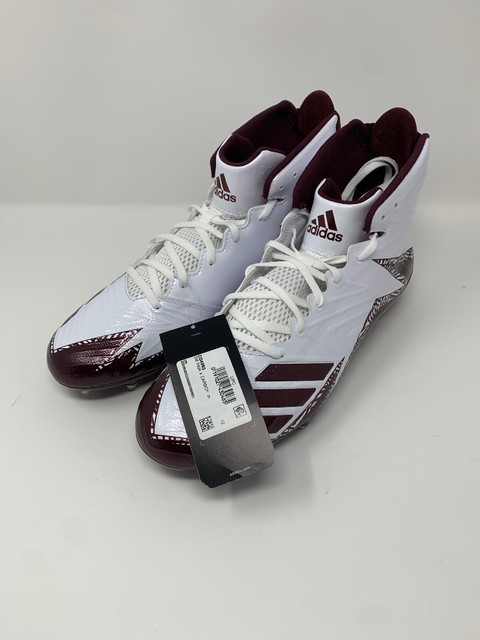 Adidas Freak X Carbon Mid NFL Football Cleats - White/maroon - Sz: 12 CG4993 | eBay