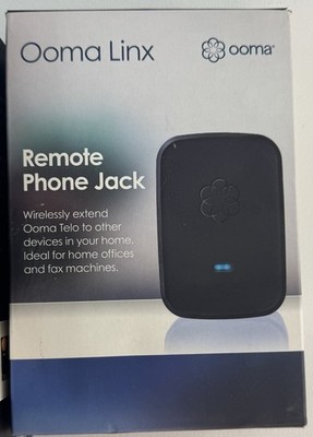 Ooma Linx Remote Phone Jack, Wireless Accessory for Ooma Telo Brand New