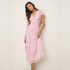NWT Reformation Winslet Dress in Powder Pink