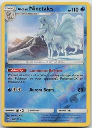 Alolan Ninetales 28/147 Reverse Holo Rare Burning Shadows