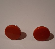 2x Playmobil Eisenbahn Ersatzteil rote Puffer f&uuml;r Wagen und Loks - bemalt, deutl