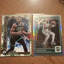 2025-26 Topps Holiday Jaylen Brown #H2 Green Plaid SP Celtics & NBA Hoops #81🔥