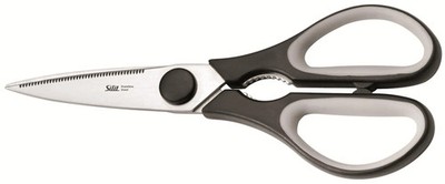 Silit Küchenschere 21cm Edelstahl Softgriff Sägeschliff Linkshänder