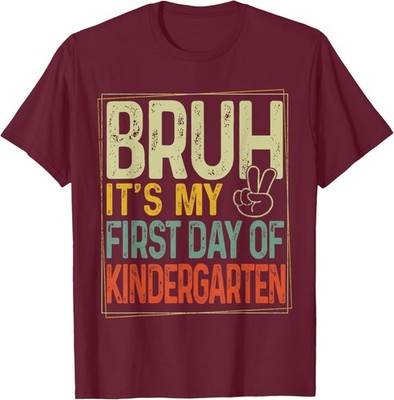 My First Day Of Kindergarten Back To School Design Unisex T-Shirt