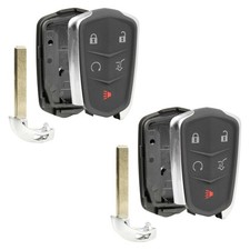 2 Remote Shell Case Pad Replacement No Electronics For Cadillac SUV 5b (HYQ2AB)