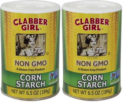 Pack of 2 Clabber Girl Gluten-Free Non-GMO Corn Starch, 6.5 Oz - Elevate Cooking