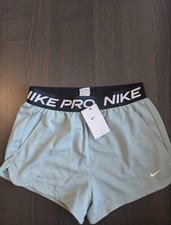 Nike Pro Shorts Girls Youth XL Teal Dri Fit Running 2 in 1 Training Athletic