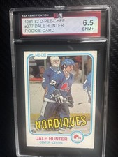 81-82 O-Pee-Chee Dale Hunter Rookie KSA 6.5 ENM+ Quebec Nordiques