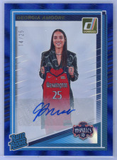 Georgia Amoore Rookie Auto /25 Blue Laser RC 2025 WNBA Donruss #96