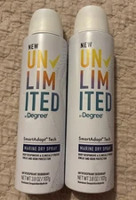 2 -Degree Unlimited Antiperspirant Deodorant Marine Dry Spray 3.8oz DISCONTINUED