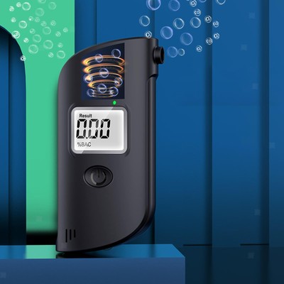 Alkoholtestgerät, Alkoholdetektor mit Digitalem LCD Display,
