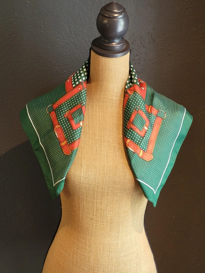 Vintage Equestrian Rayon/Silk Scarf Made In Japan 23" X 23" - Image 2 of 4