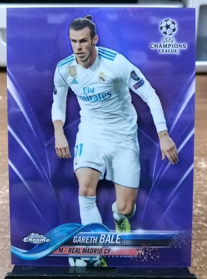 2017-18 Topps Chrome UCL Gareth Bale Purple Refractor /250 Real Madrid 