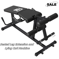 Dual functional Leg Extension and Lying Curl Machine,Seated Leg Exercise Bench