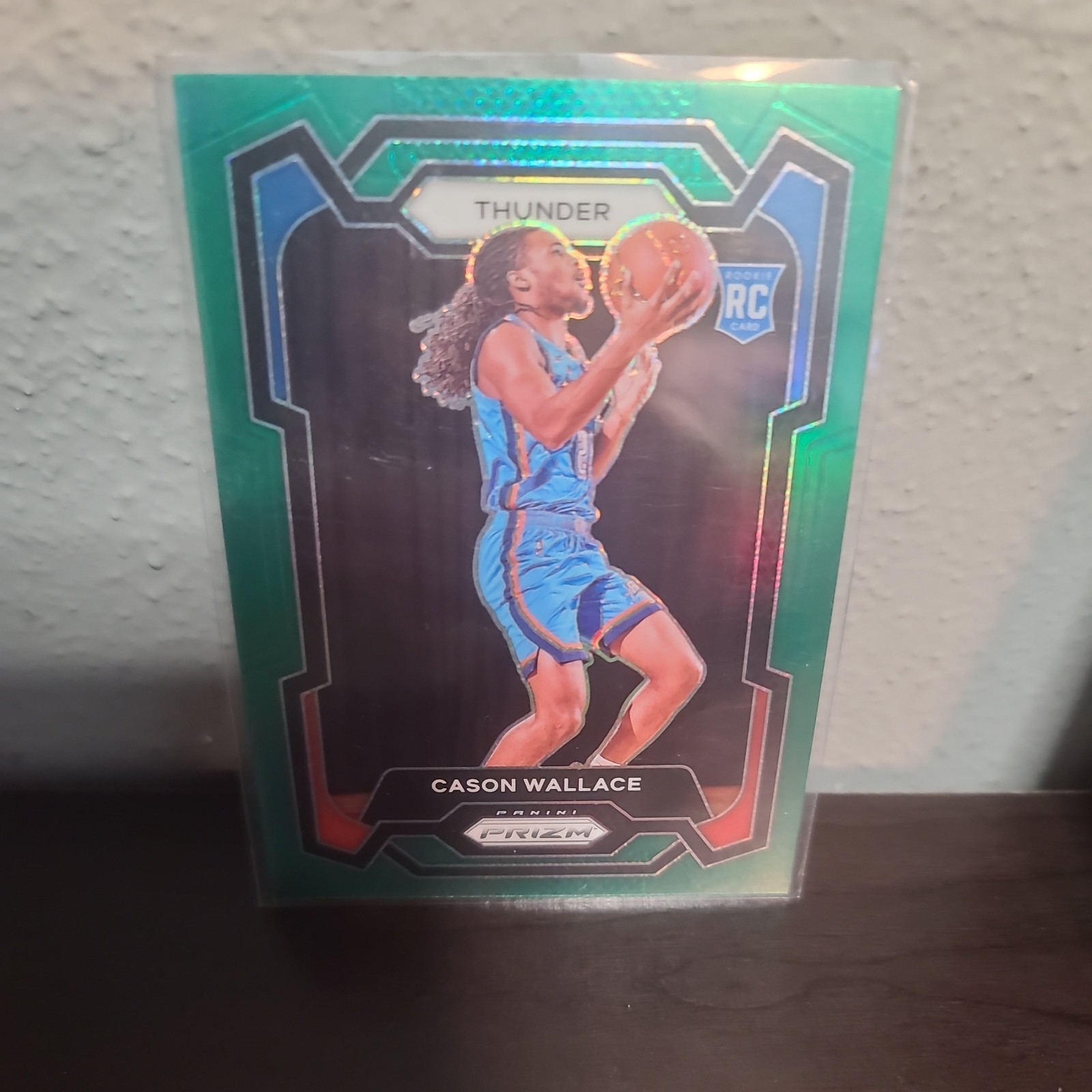 2023-24 Panini Prizm Cason Wallace Green Prizm Rookie RC #139 Thunder