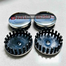 4pcs 83mm3.25in Matte Silver-red Center Caps For Gmc 4pcs 83mm3.25in Matte Silver-red Center Caps For Gmc