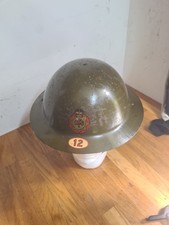 Ww2 Nfs Helmet 12 Stevenage Hertfordshire Genuine Original 1941 Dated BMB