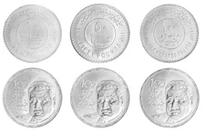 Egypt 10-100 Pounds 3 Pieces Silver Set, 2018, Mint