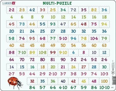 Multiplikation (Kinderpuzzle) | Spiel | 2021 | Larsen | EAN 7023852115190