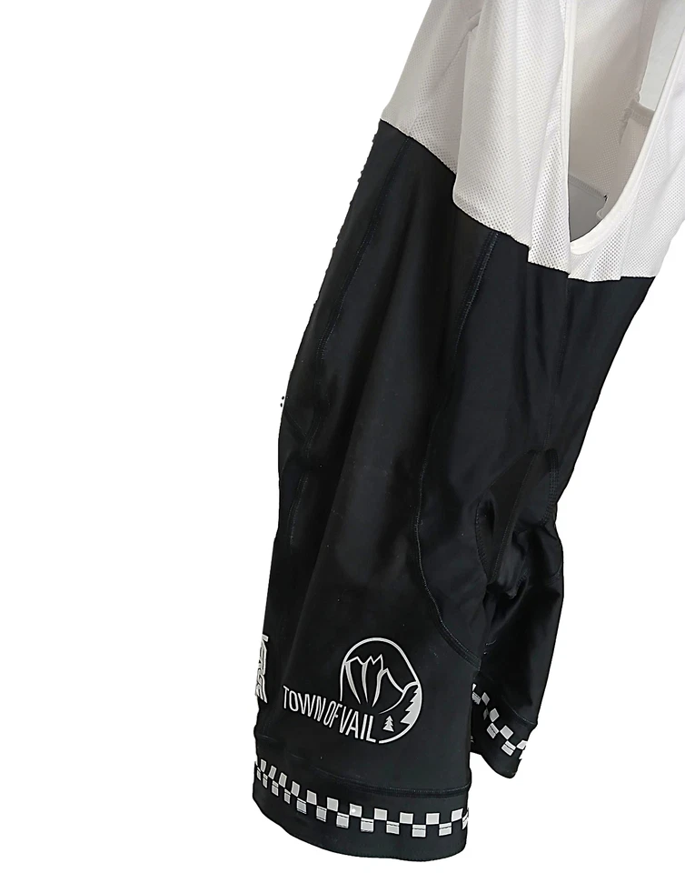 Culotte con tirantes de ciclismo Verge Elite para hombre mediano Vail Resort 50 aniversario 2012 Foto 3 de 4