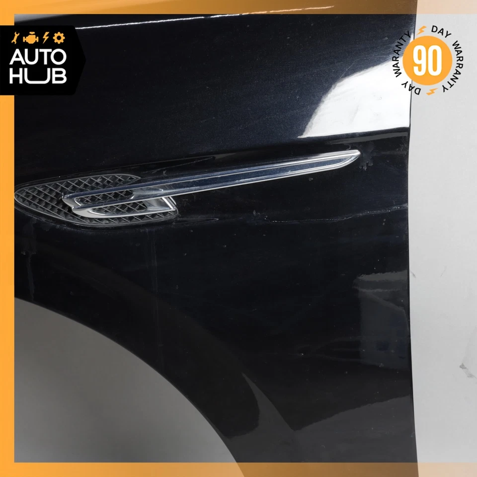 Conjunto guardabarros conductor izquierdo Bentley Flying Spur 14-18 negro 4W0821021G OEM 40k Foto 4 de 4