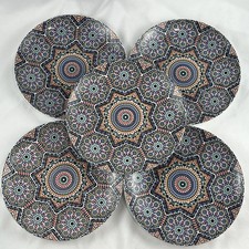 Juego de 5 platos de ensalada de mosaico…
