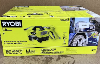 #ad Ryobi Electric High Flow Pressure Washer 1.8 GPM RY14AM12 Hose Gun Foamer FL53 $129.00