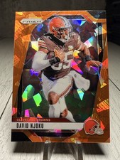 DAVID NJOKU | 2024 Panini Prizm Football Orange Ice Prizm #68 Cleveland Browns 