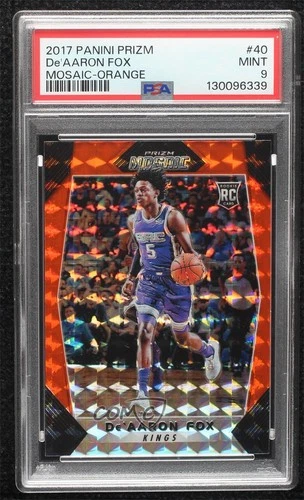 De'Aaron Fox 2017 Panini Prizm De'Aaron Fox #40 Rookie