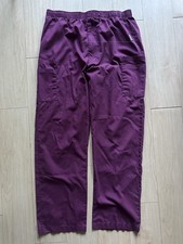 Landau 8555Rwplrg Scrub Cargo Pants, Cotton/Polyester, Drawstring Waist