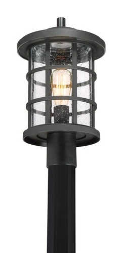 Quoizel CSE9010 Crusade 1 Light 17" Tall Outdoor Lantern Style - Bronze - Picture 8 of 9