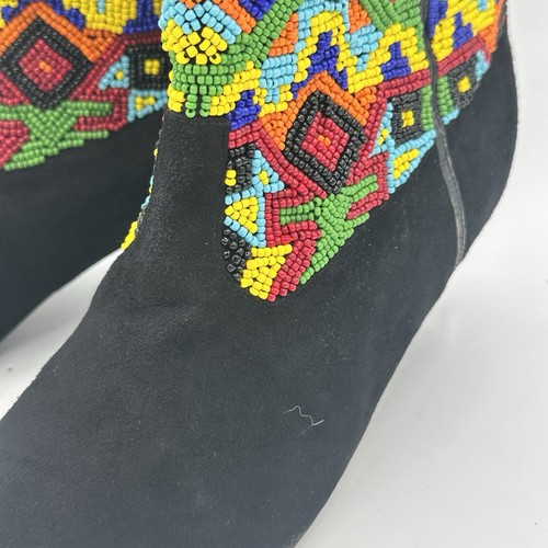 Vintage Beaded Boots 5.5B Frankie And baby Beverly Feldman - Picture 5 of 14