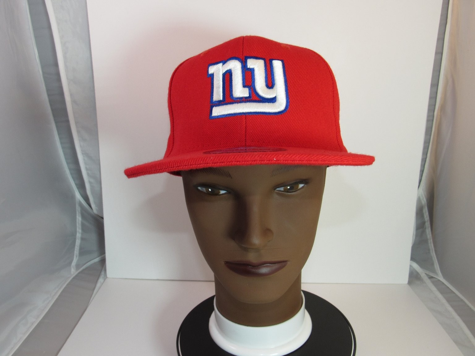 New York Giants Hat Premium Headwear Men's Adjustable Snapback Red NY Flat Brim