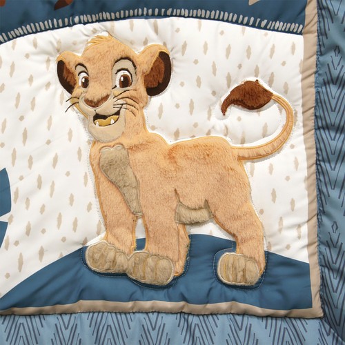 Disney Baby Lion King Adventure Blue 3-Piece Crib Bedding Set by Lambs & Ivy - Picture 4 of 8