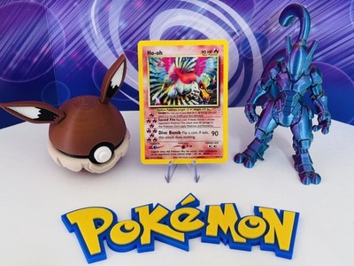 2001 Pokemon Neo Revelation Ho-Oh 7/64 Holo. gradable! UK Verkäufer siehe Bilder
