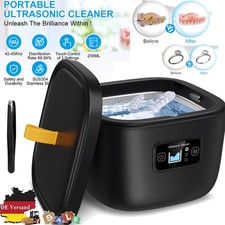24W 255ml Ultraschallreinigungsger&auml;t Ultraschallreiniger f&uuml;r Zahnspange Schmuck