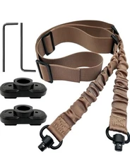 Tactical 2 Point Sling QD Swivel mount.  Rifle Gun Sling Strap w/ MLOK Swivel