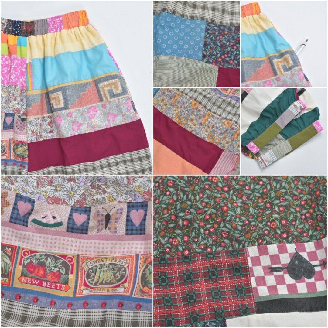 Handmade Textile Patchwork Quilt Top Design Ballo… - image 5