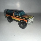 VTG 1980 Hot Wheels Ford Bronco BW HK W/ Motorcycle