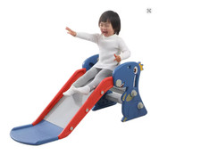 Folding Multipurpose Indoor Slide Grab Rail Dinosaur Climber with Hoop