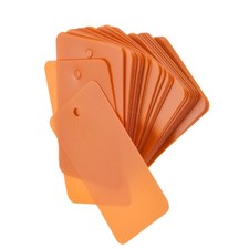 50PCS 30x50mm Plastic Shipping Tag Waterproof Eyelet Hole