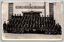 Black Watch Royal Highland Regiment NAAFI British Army Navy WWII RPPC Postcard