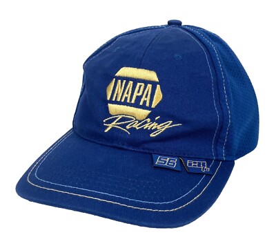 NAPA RACING #56 #28 NAPA KNOW HOW Ball Cap Adjustable Embroidered Blue
