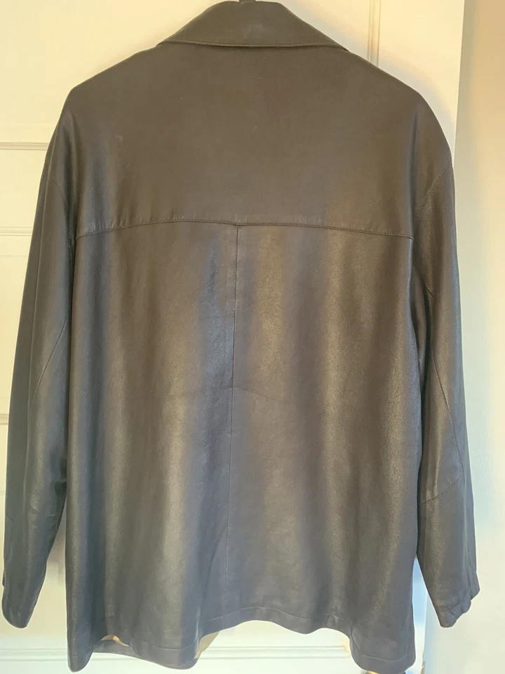 CHAQUETA DE CUERO PARA HOMBRE B&C BOD & CHRISTENSEN BREEZE cremallera completa marrón oscuro talla 46 $750 Foto 2 de 4