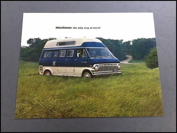 1972 Ford Econoline Van Mini Motorhome Vintage Car Sales Brochure