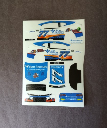 2024 Custom Carson Hocevar #77 Swamp Rabbits 1/64 Peel & Stick Decals
