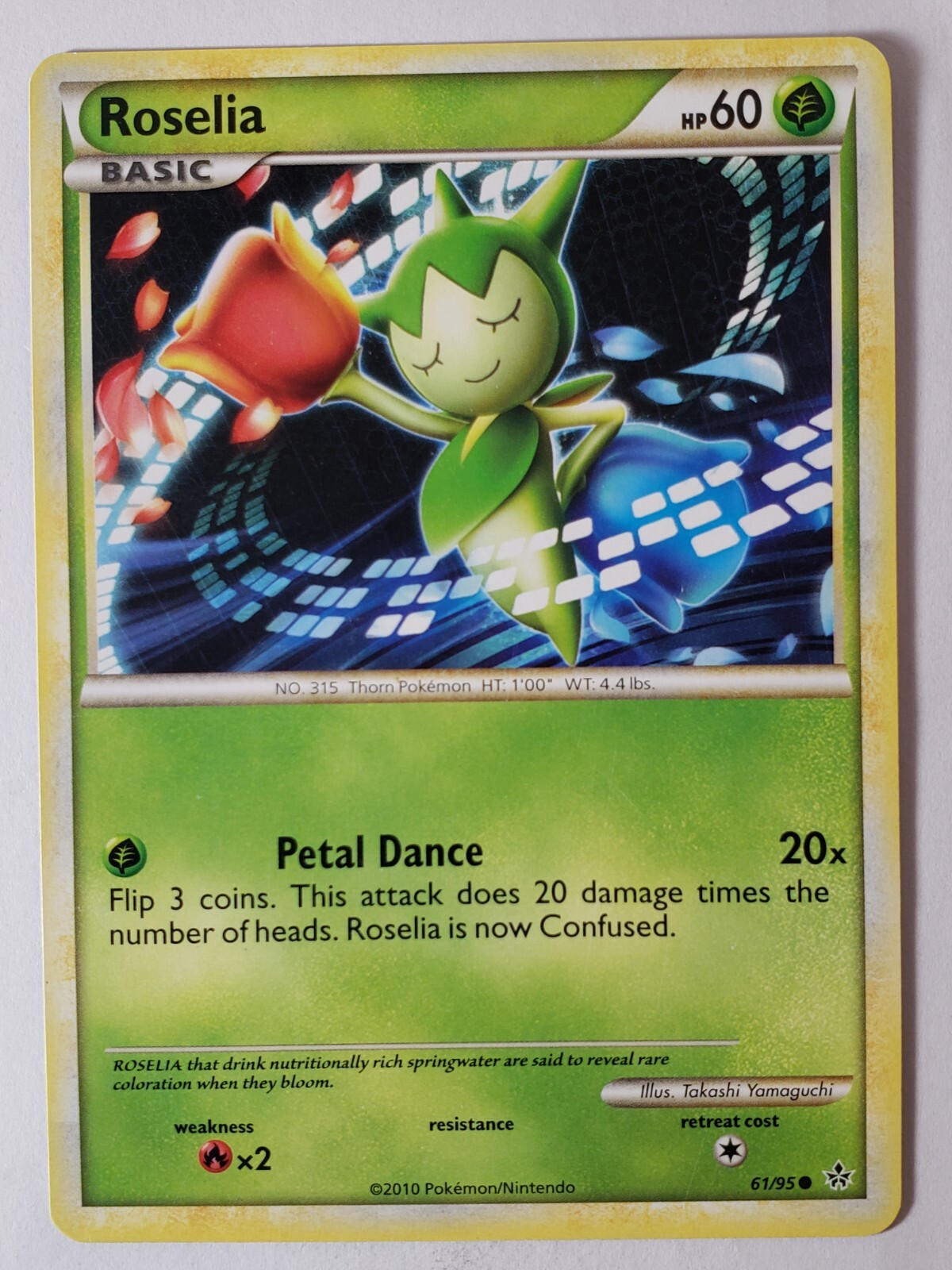 Roselia 61/95 LP - Unleashed Pokemon Card - $2 Combined Shipping