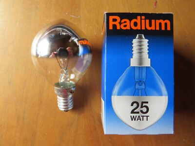 RADIUM SPEC DECOR P TROPFEN KUPPENVERSPIEGELT SILBER KOPFSPIEGEL E14 25W DIMMBAR
